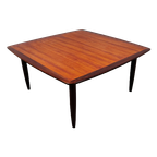 Mid Century Teak Square Coffee Table, 1960S thumbnail 1