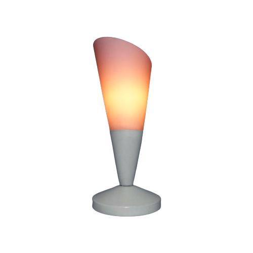 Stijlvolle Space-Age Lamp | Lila Glas | Vintage Jaren 90