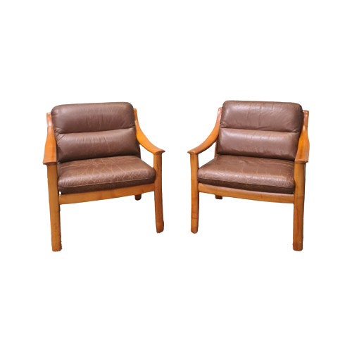 Fauteuil, Kersenhout, Wilhelm Knoll (Onderdeel Van Set)