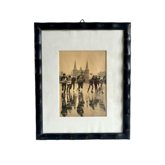 Sepia Foto Uit 1985 Elfstedentocht Te Sneek 1