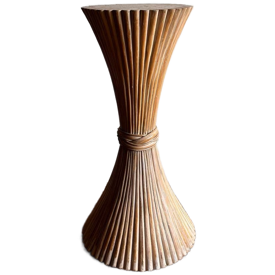 Rotan Bamboe Diabolo Zuil Mcguire Mid Century Vintage 1