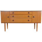 Vintage Tv Meubel Dressoir Schreiber Sideboard Kast 'Widdop' | 137.5 Cm thumbnail 1