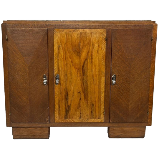 Art Deco Dressoir Kast Jaren 30 Met Marmeren Blad Design 1