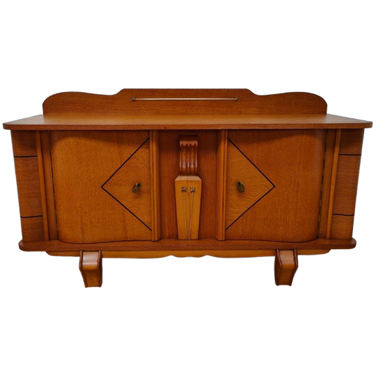 Vintage Art Deco Dressoir, Tv Meubel Lowboard Ladekast Wandkastje 1