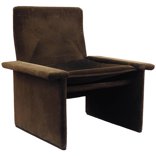 Corduroy Armchair, Italian Design, 1970s, Production: Italy 1