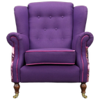 Classic Wing Chair In The Style Of Howard & Sons, 1960s thumbnail 1