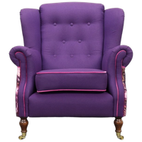 Classic Wing Chair In The Style Of Howard & Sons, 1960s