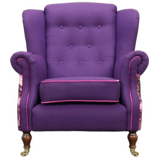 Classic Wing Chair In The Style Of Howard & Sons, 1960s 1