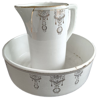 Lampet Toiletset Saint Ghislain Art Deco