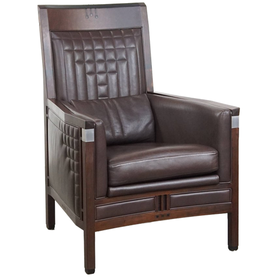 Luxe Art Deco Schuitema Design Fauteuil Met Donkerbruin Leer Uit De Decoforma Serie 1