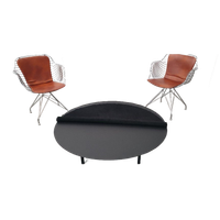 Serax Design Bea Mombaers Salontafel Leer Staal Zwart