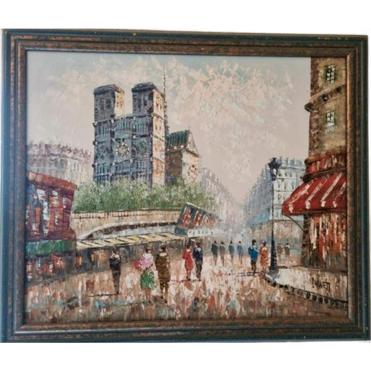 Caroline Burnett (1877-1950) - Notre-dame Parijs 1
