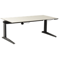 Ahrend Essa Elektrisch Bureau, Zandmelee Blad, 160 X 80 Cm, Hoogte Instelbaar Onderstel, (Let Op,