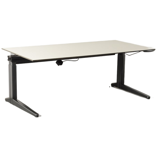 Ahrend Essa Elektrisch Bureau, Zandmelee Blad, 160 X 80 Cm, Hoogte Instelbaar Onderstel, (let Op, 1