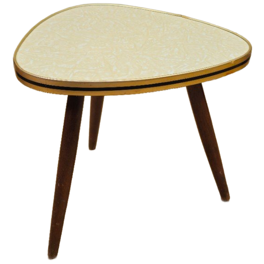 Vintage Plantentafeltje Tafeltje Bijzettafeltje Tafel Geel 1