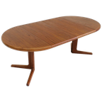 Vintage Deense Ronde Uitschuifbare Eettafel Teakhout Jaren 60 thumbnail 1