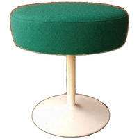 70's Spaceage Krukje Nieuw Bekleed Poef Kruk