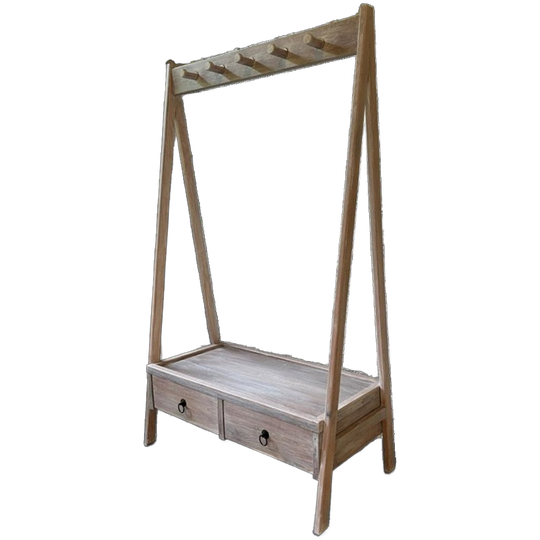 Eikenhouten Kledingrek 1