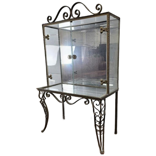 Vintage Glazen Vitrine / Etagere / Rek 1