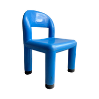 Blauwe Plastic Space Age Kinder Stoel