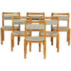 6x Deense Vintage Design Eetkamerstoelen thumbnail 1