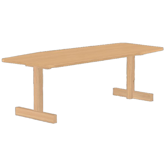 Studio Henk Base Eettafel Hardwax Olie Naturel, Paper Vorm 1
