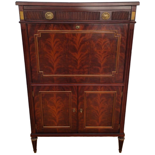 Antieke Secretaire Bureau Wandkast In Empire-stijl 507 1