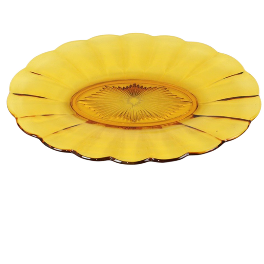 Val Saint Lambert Fruitschaal Amber Luxval Art Deco 1935 1