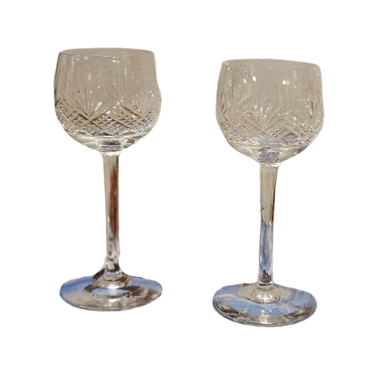 Oude Likeurglaasjes Van Kristal (4x) 1