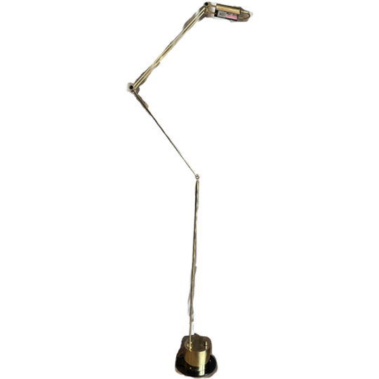 Vloerlamp Draai- & Dimbaar Messing Vintage 1