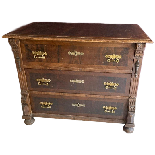 Antieke Beschilderde Ladekast / Commode 1