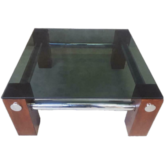Retro Salontafel Vintage Salontafel Rookglas 1