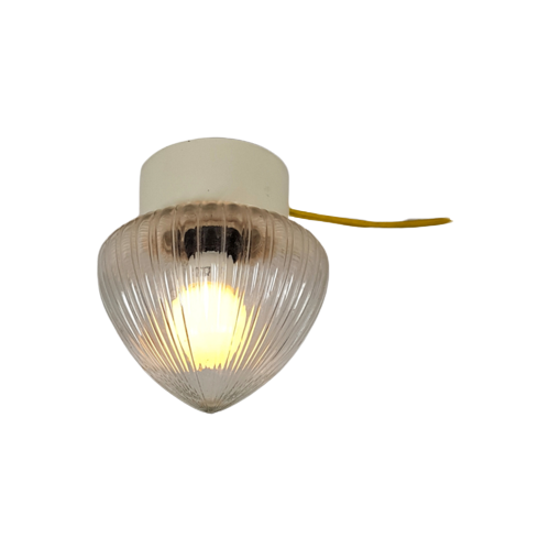 Vintage - Druppelvormige Plafondlamp - Glas - 60'S