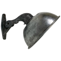Industriele Aluminium Straatlamp, Wandlamp, Jaren 50