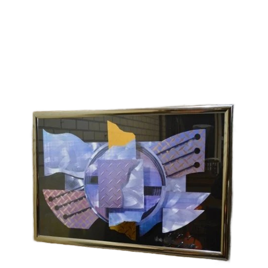 Modern Abstract Kunstwerk Van Pier 1 Imports In Lijst 1