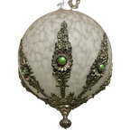 Art Deco Luster Met Gefumeerd Glas thumbnail 1