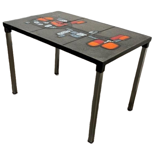 Vintage Tegeltafeltje / Bijzettafel / Plantentafel 1