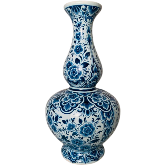 Delfts Blauw Porseleinen Knobbel Vaas , 35 Cm 1