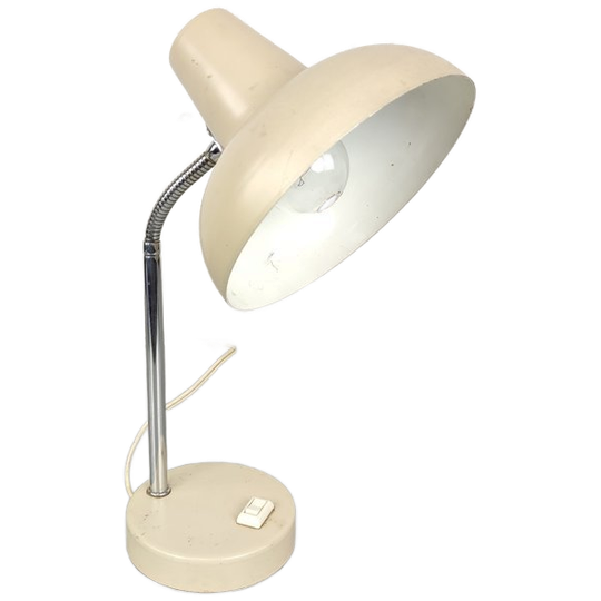 Vintage Beige Bureaulamp 1