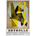 Jean Deyrolle After (1911-1967), Exibition Poster From Nordjyllands Kunstmuseum, Printed In Denmark thumbnail 1