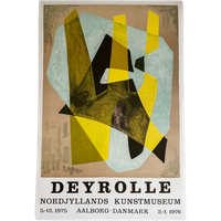 Jean Deyrolle After (1911-1967), Exibition Poster From Nordjyllands Kunstmuseum, Printed In Denmark