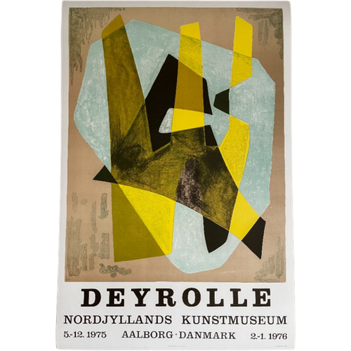 Jean Deyrolle After (1911-1967), Exibition Poster From Nordjyllands Kunstmuseum, Printed In Denmark