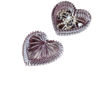 Vintage Crystal Heart-Shaped Jewelry Box thumbnail 1