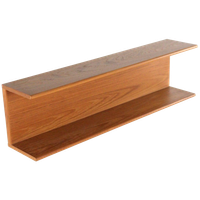 Deens Massief Teak Wandplank Vintage