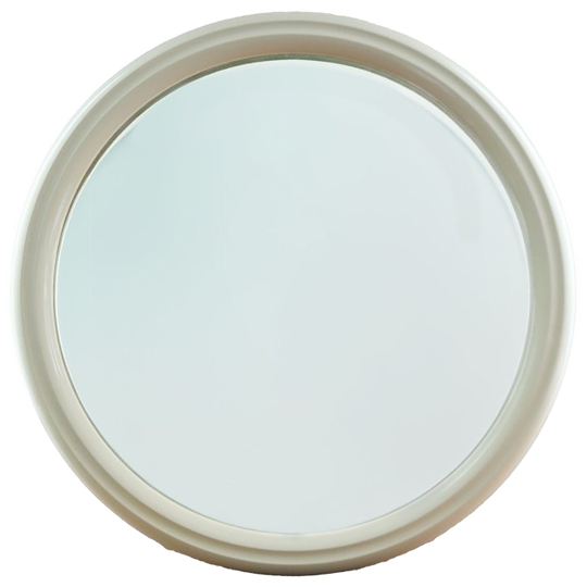 Vintage Grote Spiegel Tiger Creme Wit, Jaren '70 1