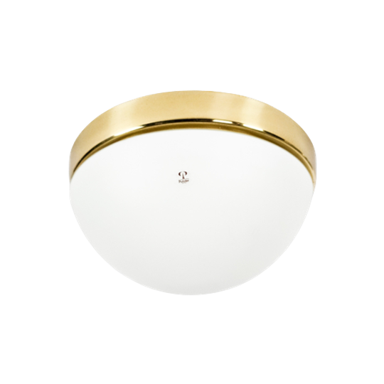 Peill & Putzler - Muurlamp - Plafonniere - Messing - Goud - Glas - 1970's 1
