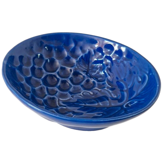 Vintage Puddingschaal Wandbord Blauwe Puddingschaal Wandbord 1