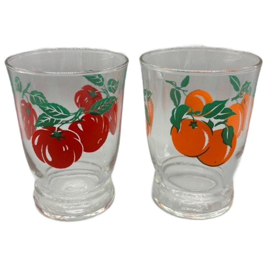 Set Retro Sap Glaasjes 2 Stuks 70's 1