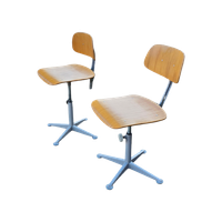 2 X Friso Kramer Architect / Industrial Chair By Ahrend De Cirkel.