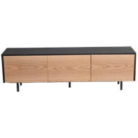 !!Actie!! Tv-Meubel Thomas Zwart/Blank Eiken